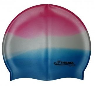 Selected image for THEMA SPORT Dečija kapa za plivanje Junior Multicolor crveno-belo-plava