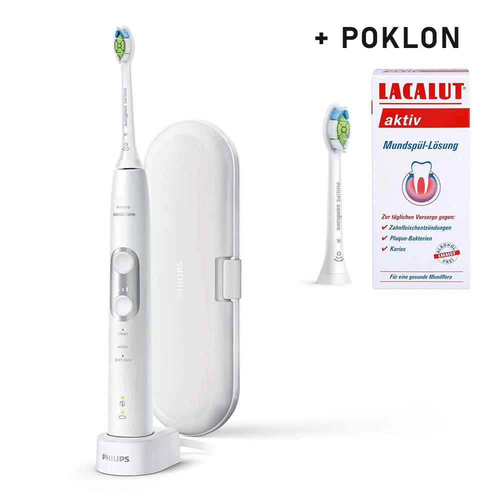 Selected image for Philips HX6877/28 Sonicare 6100 Protective Clean Električna četkica za zube, Bela + POKLON Zamenska glava i Lacalut