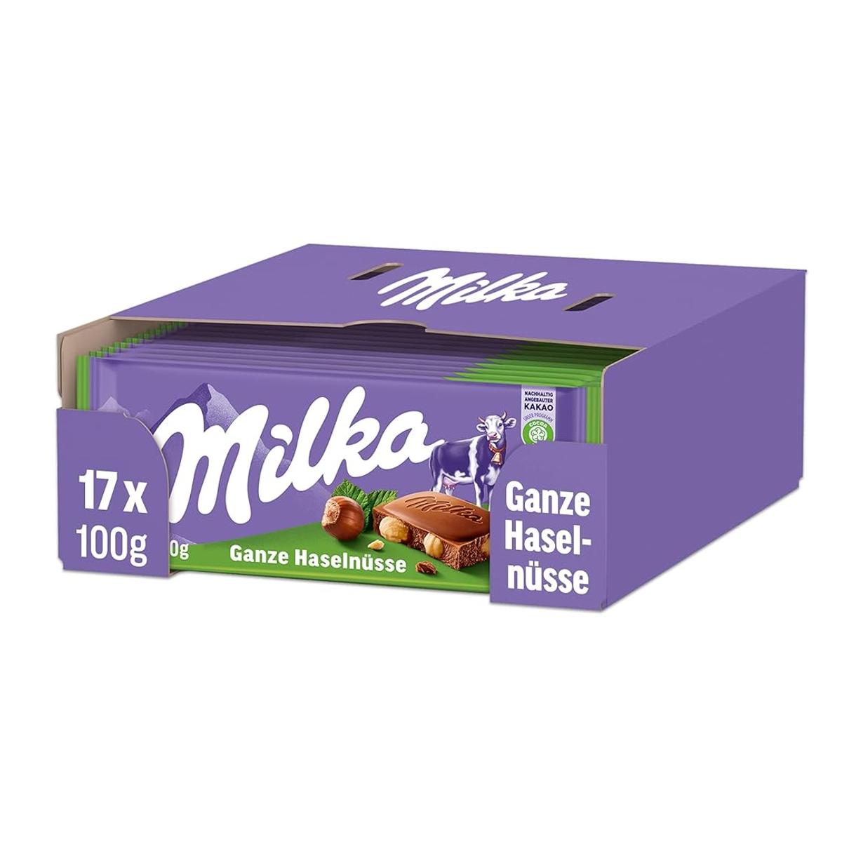 Selected image for Milka Wholenuts Čokolada, 100g, 17 komada
