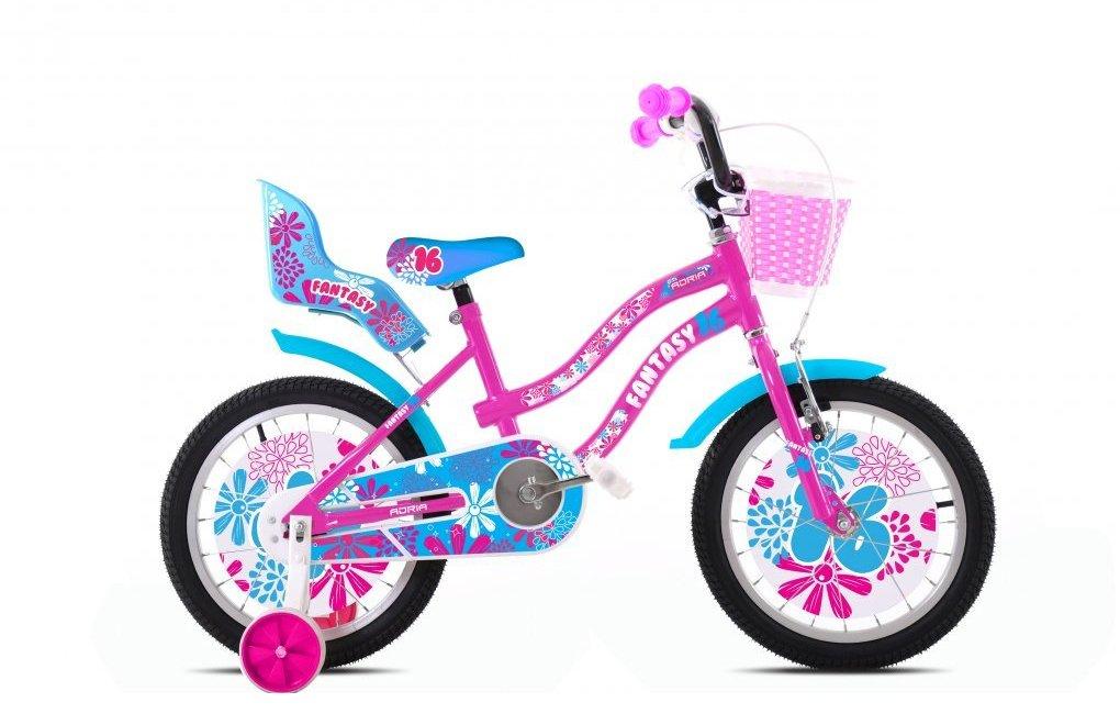 Adria Fantasy Bicikl za devojčice, 10"/16", Roze-plavi