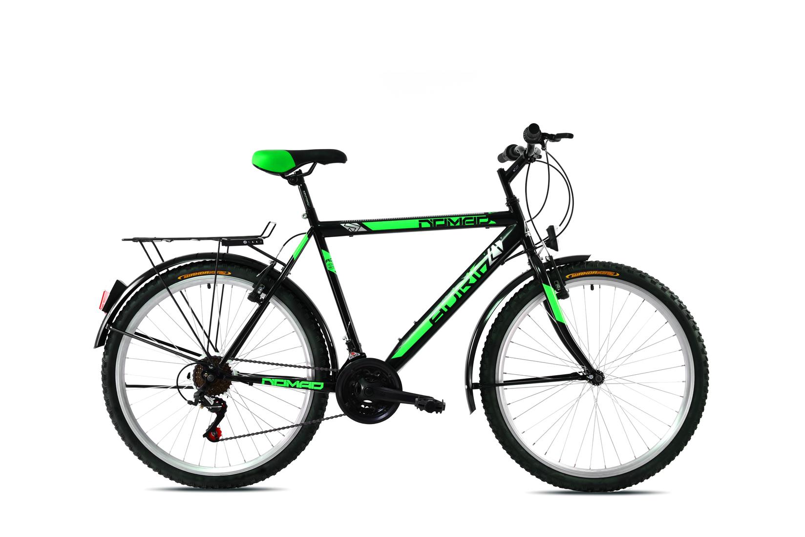 Adria Nomad+ Muški bicikl, 21/26", Crno-zeleni