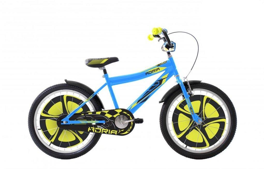 Adria Rocker Dečiji bicikl, 13"/20", Plavo-žuti