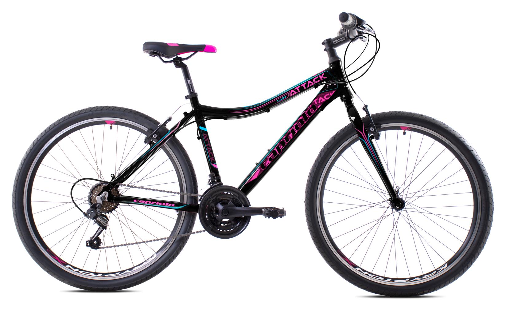 Capriolo Attack Ženski bicikl, 17/26", Crno-roze