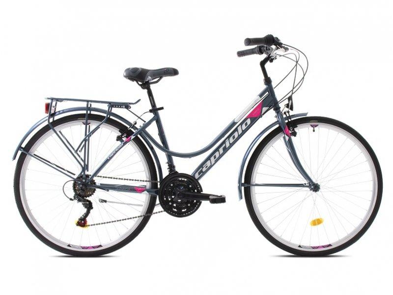 CAPRIOLO Bicikl TOUR-SUNRISE L 28''/18HT sivo-roze