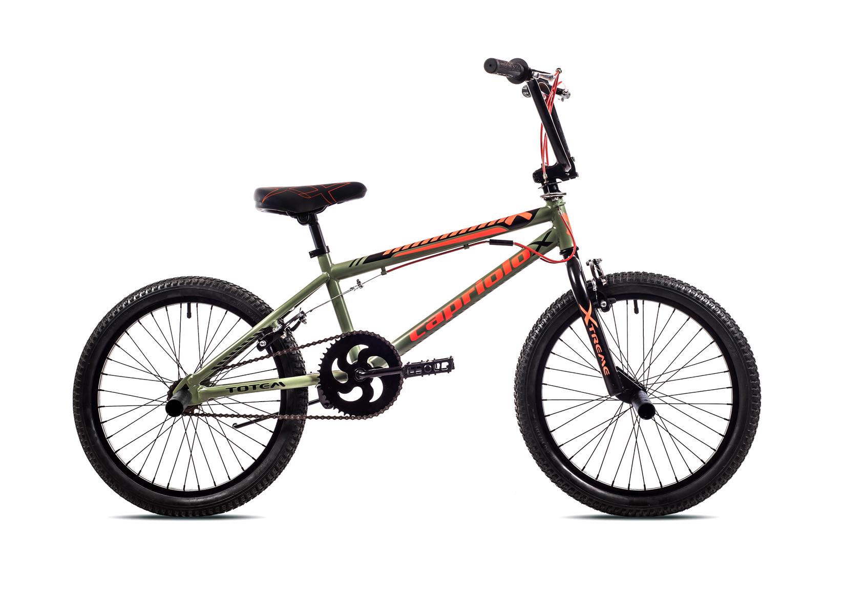 Capriolo Dečiji bicikl Totem, 10.5"/20", BMX, Maslinasto-narandžasti