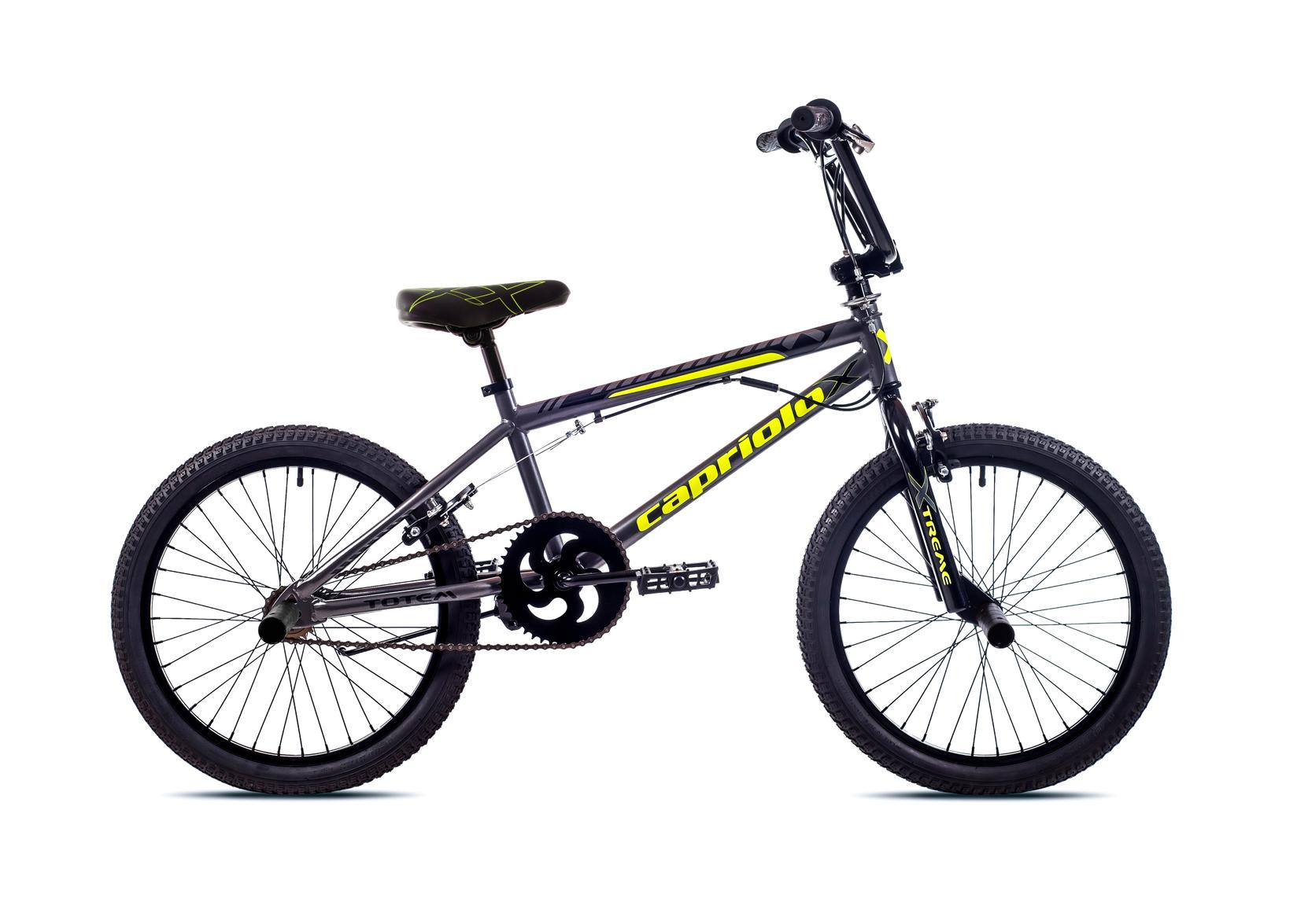 Capriolo Dečiji bicikl Totem, 10.5"/20", BMX, Sivo-žuti