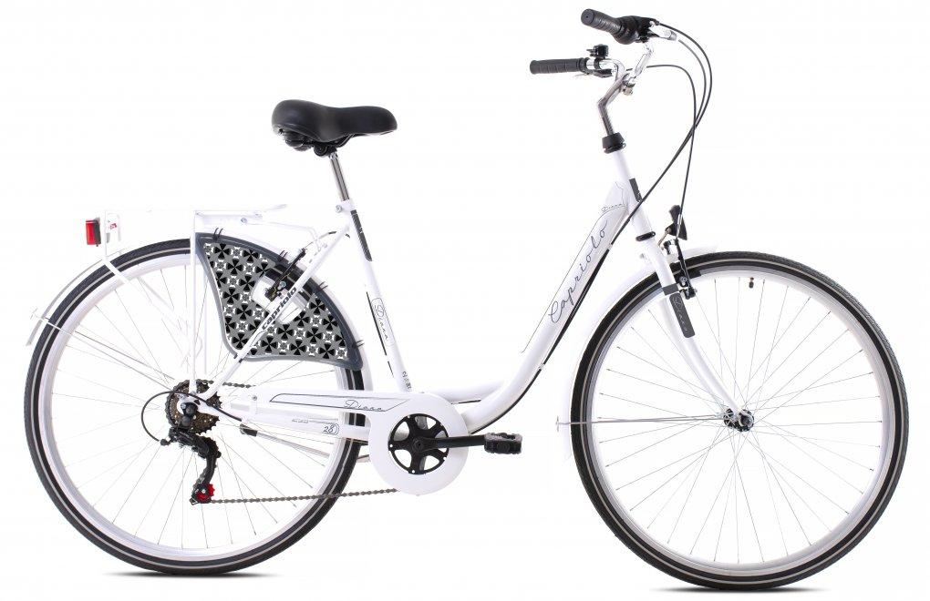 Capriolo Diana City Ženski bicikl, 18"/28", Belo-sivi