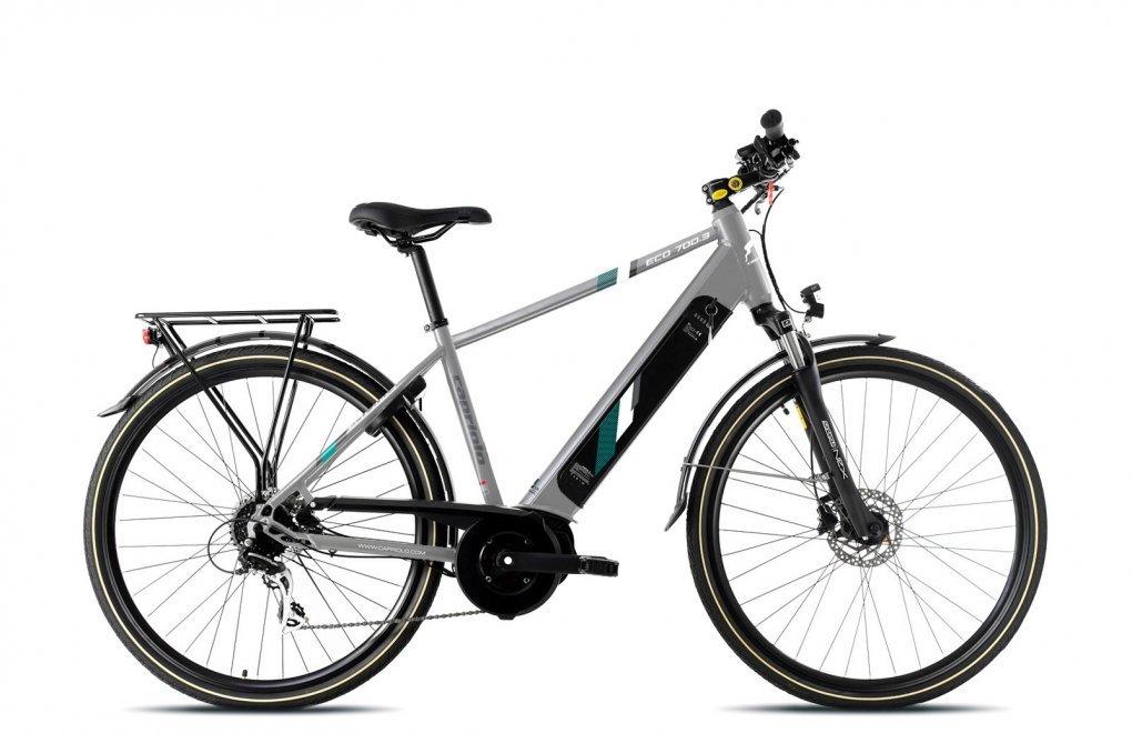 Capriolo E-Bike Eco 700.3 Električni bicikl, 20.4", 250W, Sivi