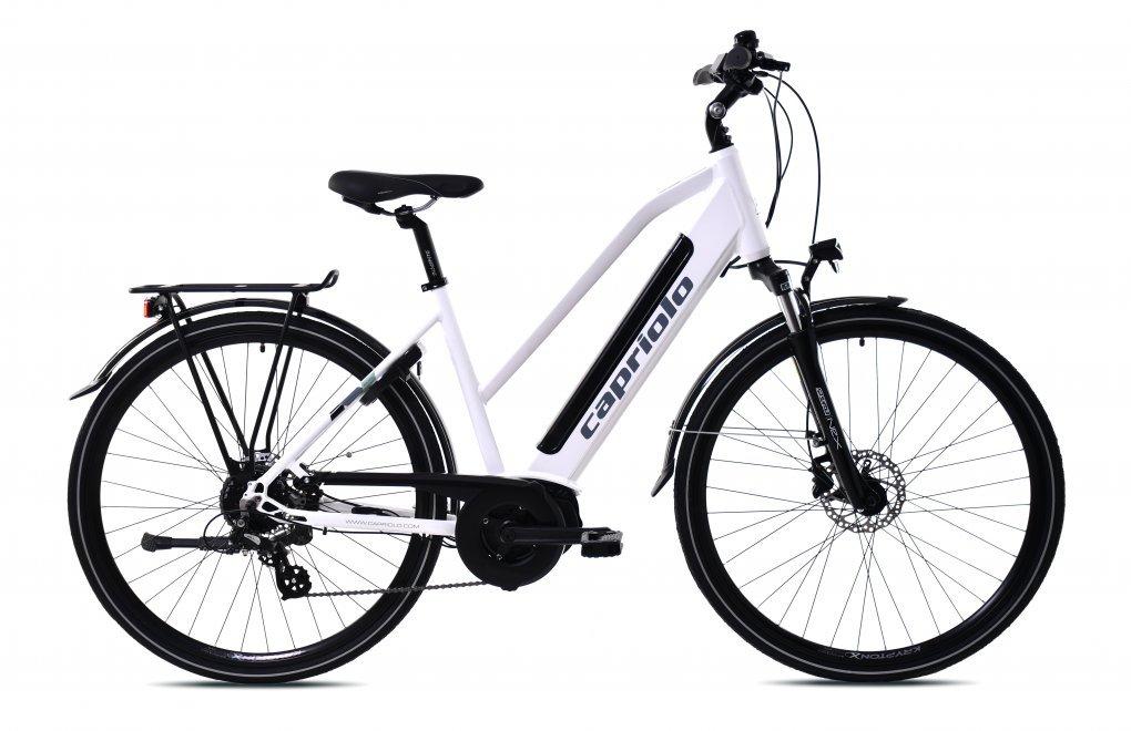 Capriolo E-Bike Eco 700.3 Ženski električni bicikl, 250W, 480mm, Beli