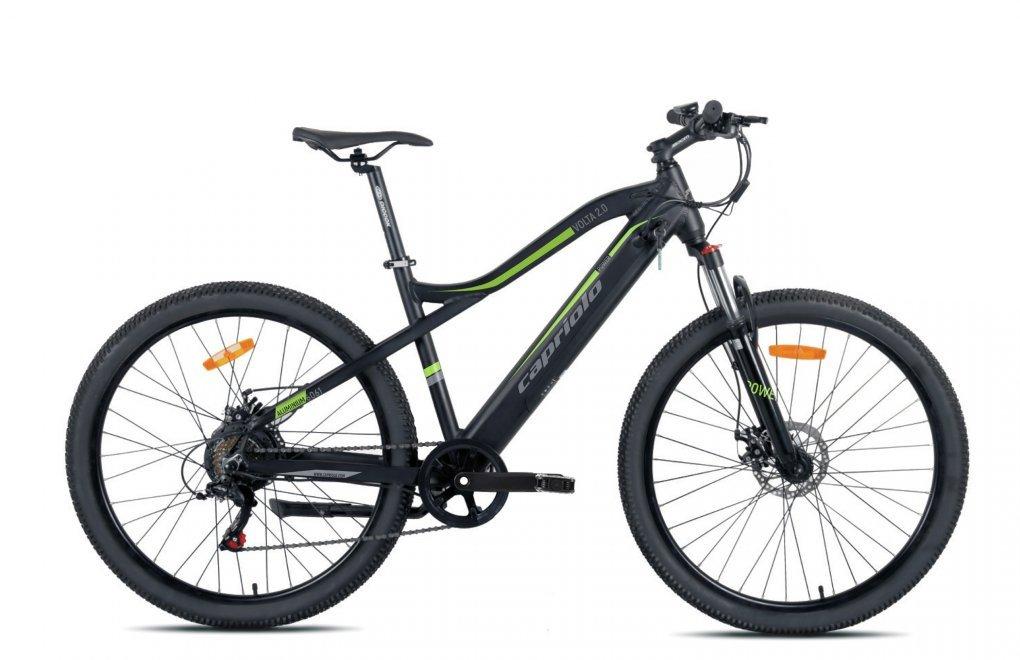 Capriolo E-Bike Volta 2.0 Električni bicikl, 19", 250W, Crno-zeleni