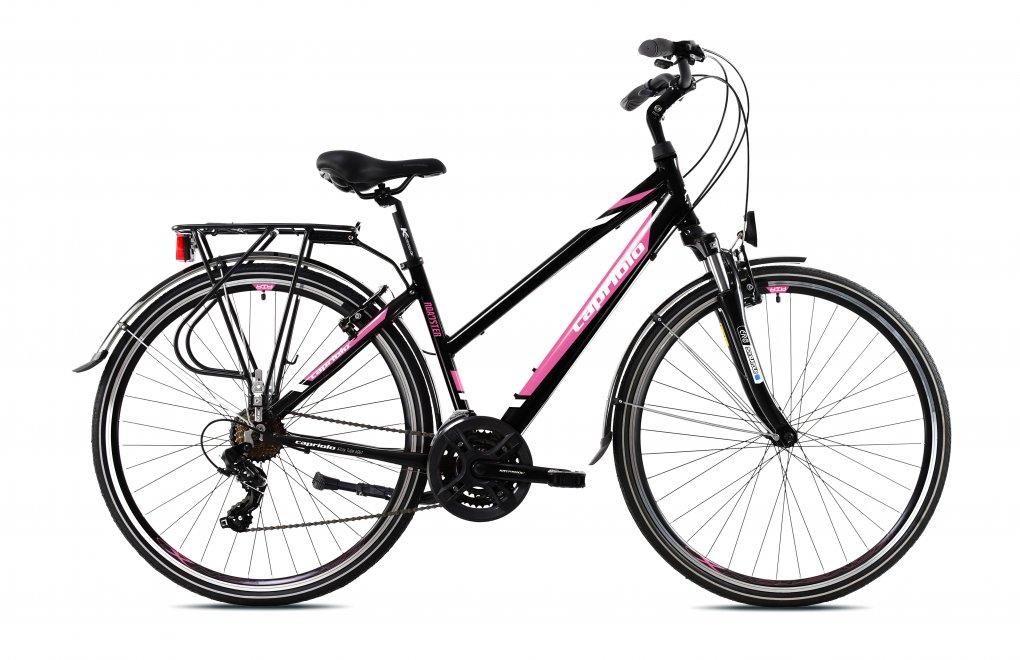 Capriolo Roadster Tour Ženski bicikl, 17", Crno-roze