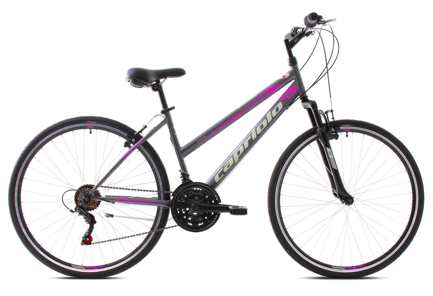 Capriolo Sunrise Trekking 2020 Ženski bicikl, 17/28", Sivo-roze