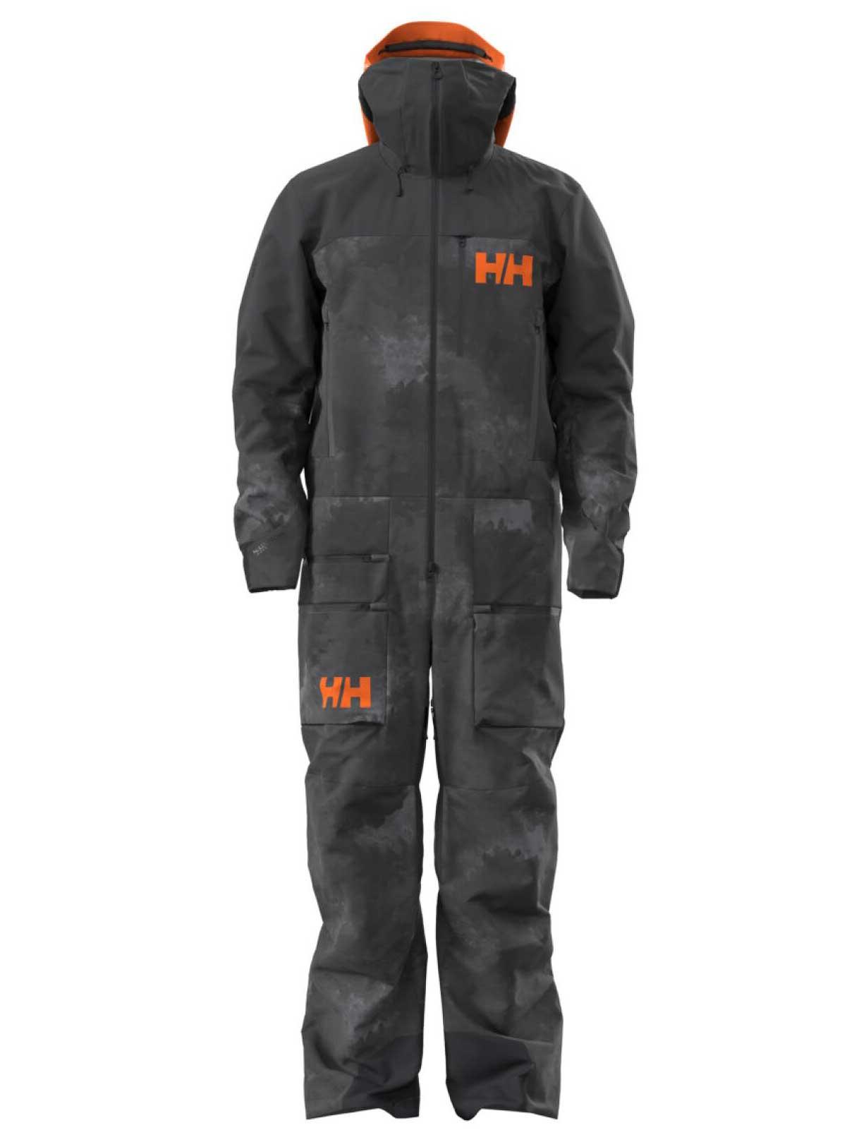 HELLY HANSEN Muški kombinezon za skijanje Chugach Infin Printed Suit HH-65907 sivi