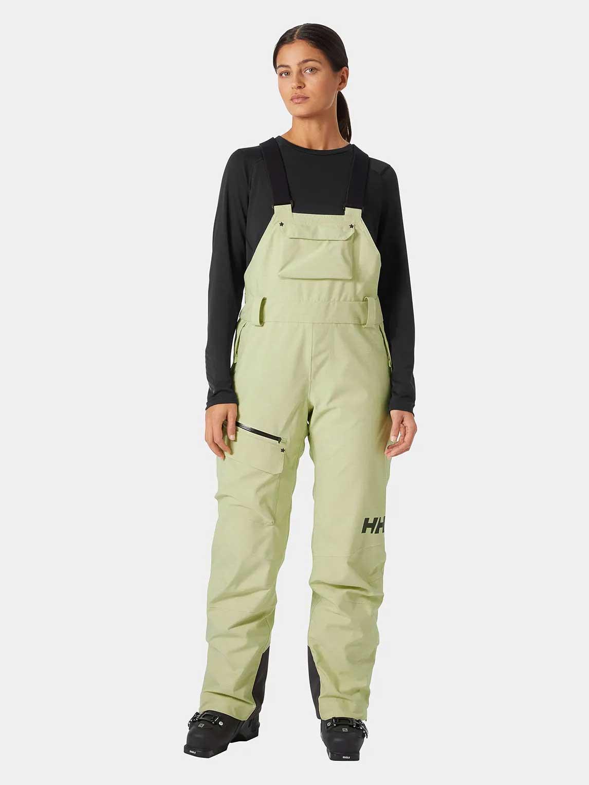 HELLY HANSEN Ženske ski pantalone Powderqueen Bib HH-65643 zelene
