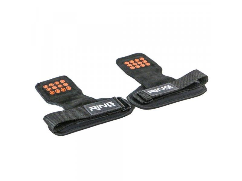 RING RX PS-0401 Štitnici Grips za dlanove za powerlifting, Crno-naranžasti