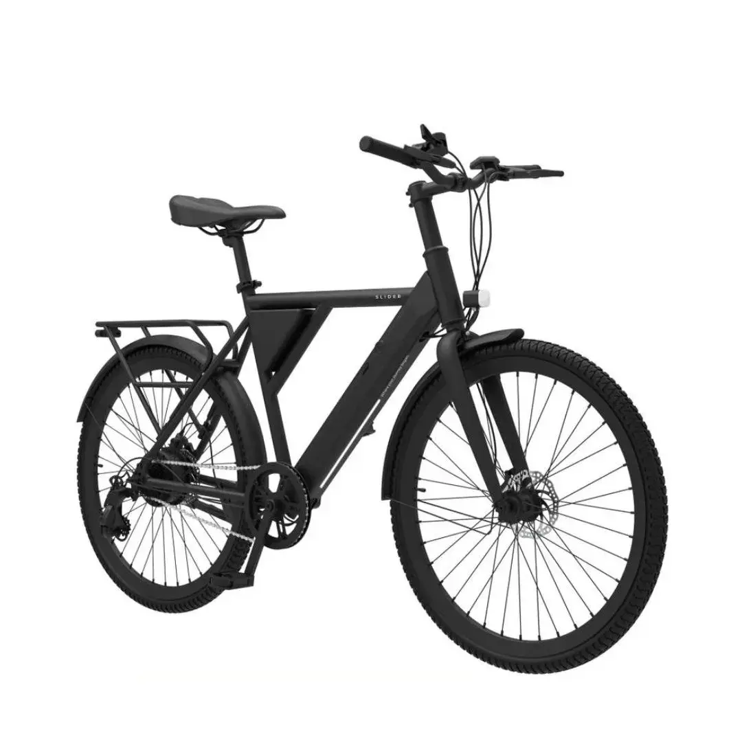 Slider CITY E2 Električni bicikl, Crni