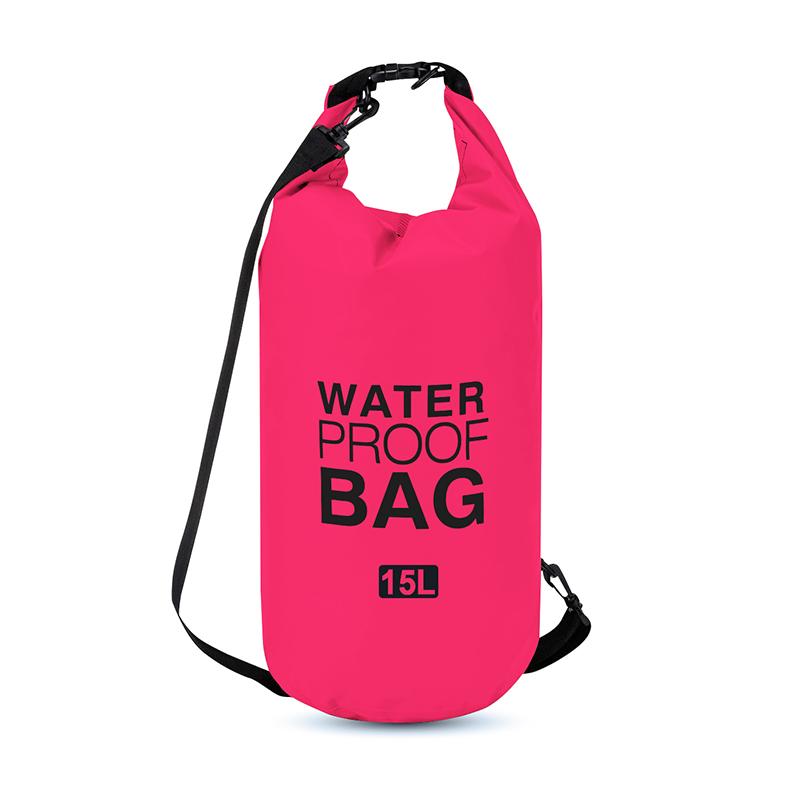 Vodootporna torba Dry Bag, 15L, Roze