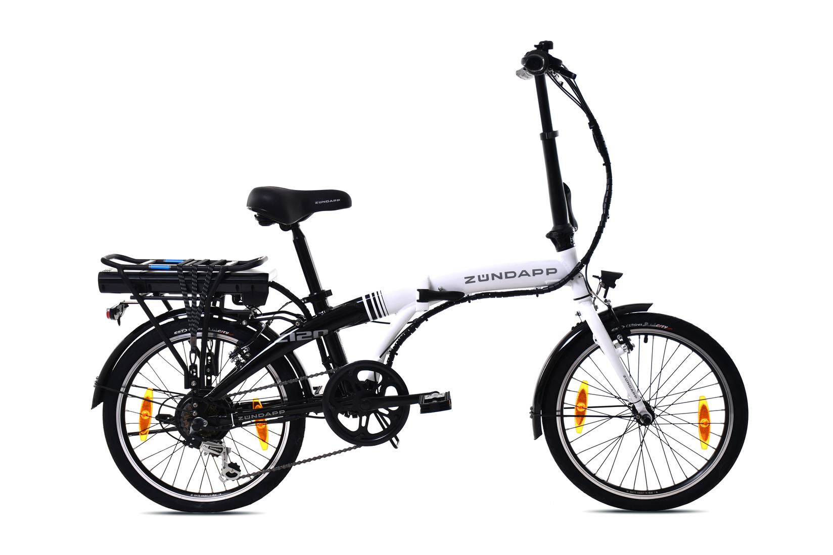 ZÜNDAPP Z120 20" Električni bicikl, 16, 36 V, 250W, Crno-beli