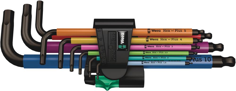 WERA 950/9 Hex-Plus Multicolour Multicolour set Imbus ključeva, metrički, BlackLaser, 9 komada, 05073593001