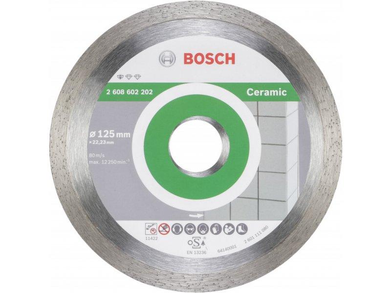 Selected image for BOSCH Dijamantska rezna ploča Standard for Ceramic Bosch 2608602202, 125 x 22,23 x 1,6 x 7 mm