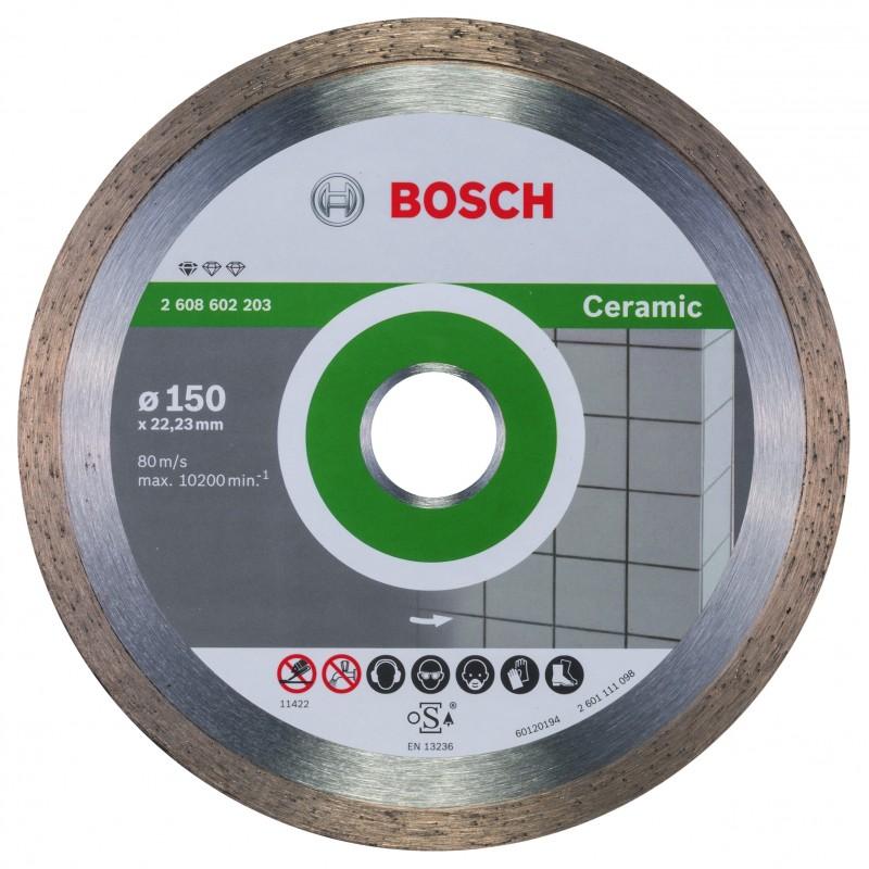 BOSCH Dijamantska rezna ploča Standard for Ceramic Bosch 2608602203, 150 x 22,23 x 1,6 x 7 mm