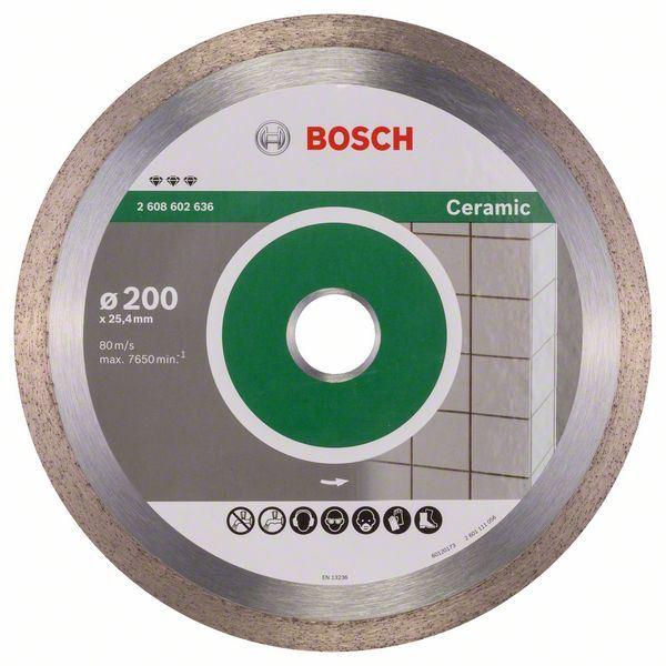 Selected image for BOSCH Dijamantska rezna ploča Best for Ceramic Bosch 2608602636, 200 x 25,40 x 2,2 x 10 mm