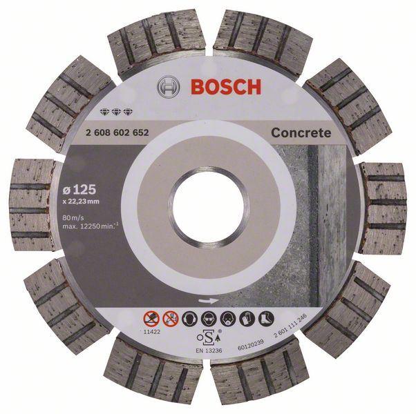 BOSCH Dijamantska rezna ploča Best for Concrete Bosch 2608602652, 125 x 22,23 x 2,2 x 12 mm
