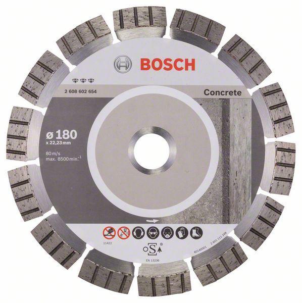 Selected image for BOSCH Dijamantska rezna ploča Best for Concrete Bosch 2608602654, 180 x 22,23 x 2,4 x 12 mm