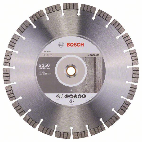 BOSCH Dijamantska rezna ploča Best for Concrete Bosch 2608602658, 350 x 20,00+25,40 x 3,2 x 15 mm
