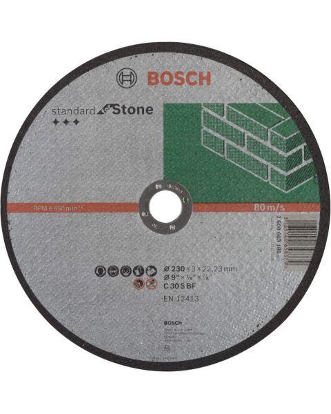 BOSCH Rezna ploča ravna Standard for Stone C 30 S BF, 230 mm, 22,23 mm, 3,0 mm - 2608603180