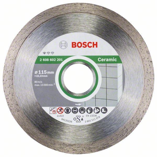 Selected image for BOSCH Dijamantska rezna ploča Standard for Ceramic Bosch 2608603231, 115 x 22,23 x 1,6 x 7 mm