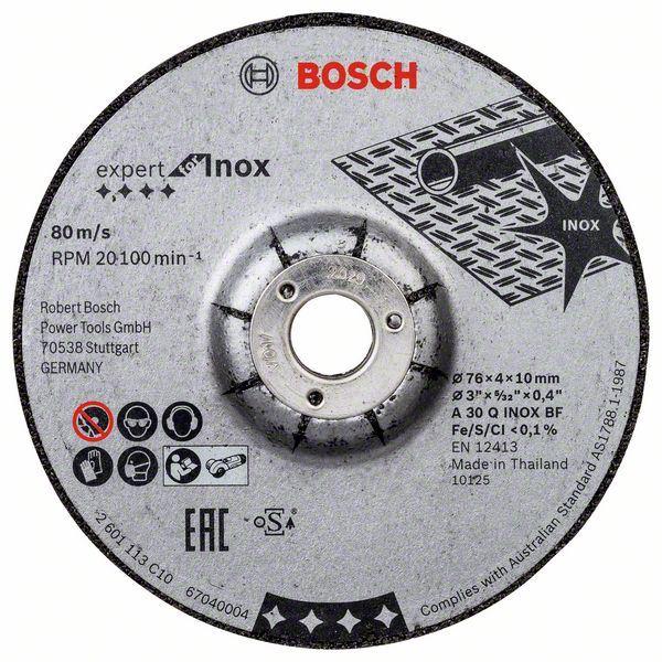 Selected image for BOSCH Brusne ploče Expert for INOX 2 /1a x 76 x 4 x 10 mm A 30 Q INOX BF
