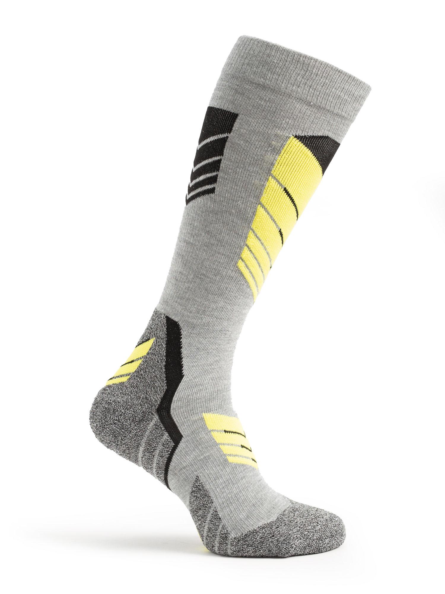 BRILLE Ski čarape Laax 2/1 sivo-žute