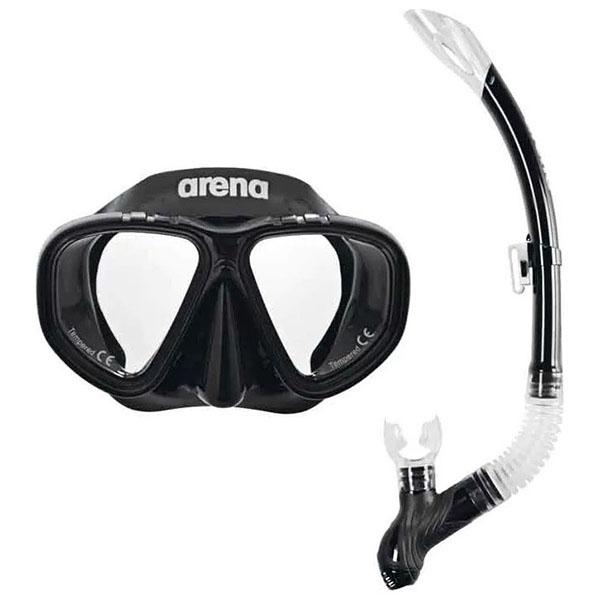 ARENA Set za ronjenje maska + disaljka Out Premium Snorkeling 002018-505 crni