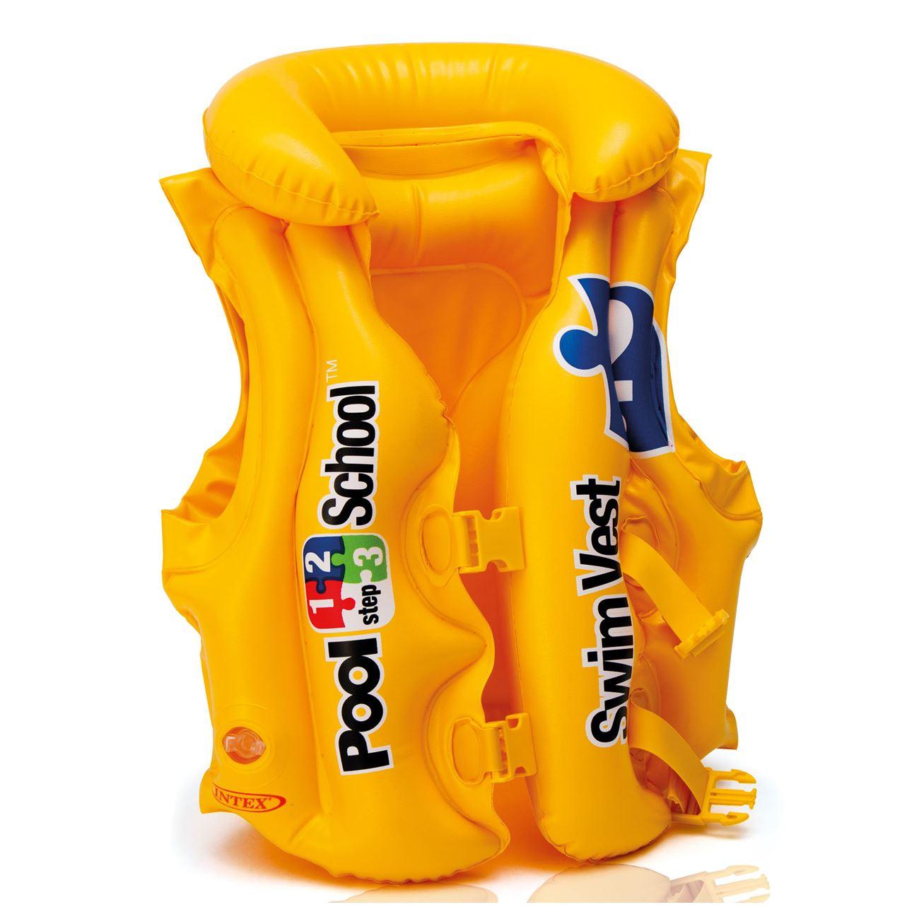 INTEX Dečiji prsluk za plivanje PoolSchool 50x47cm žuti