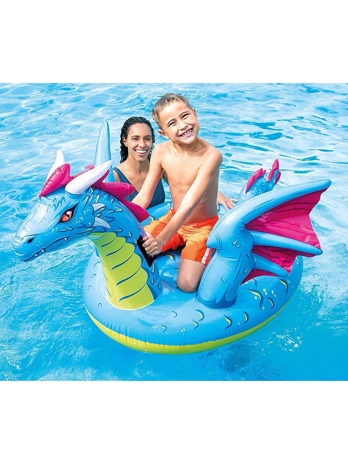 Selected image for INTEX Zmaj na naduvavanje za vodu Mystical Dragon Ride-On plavi