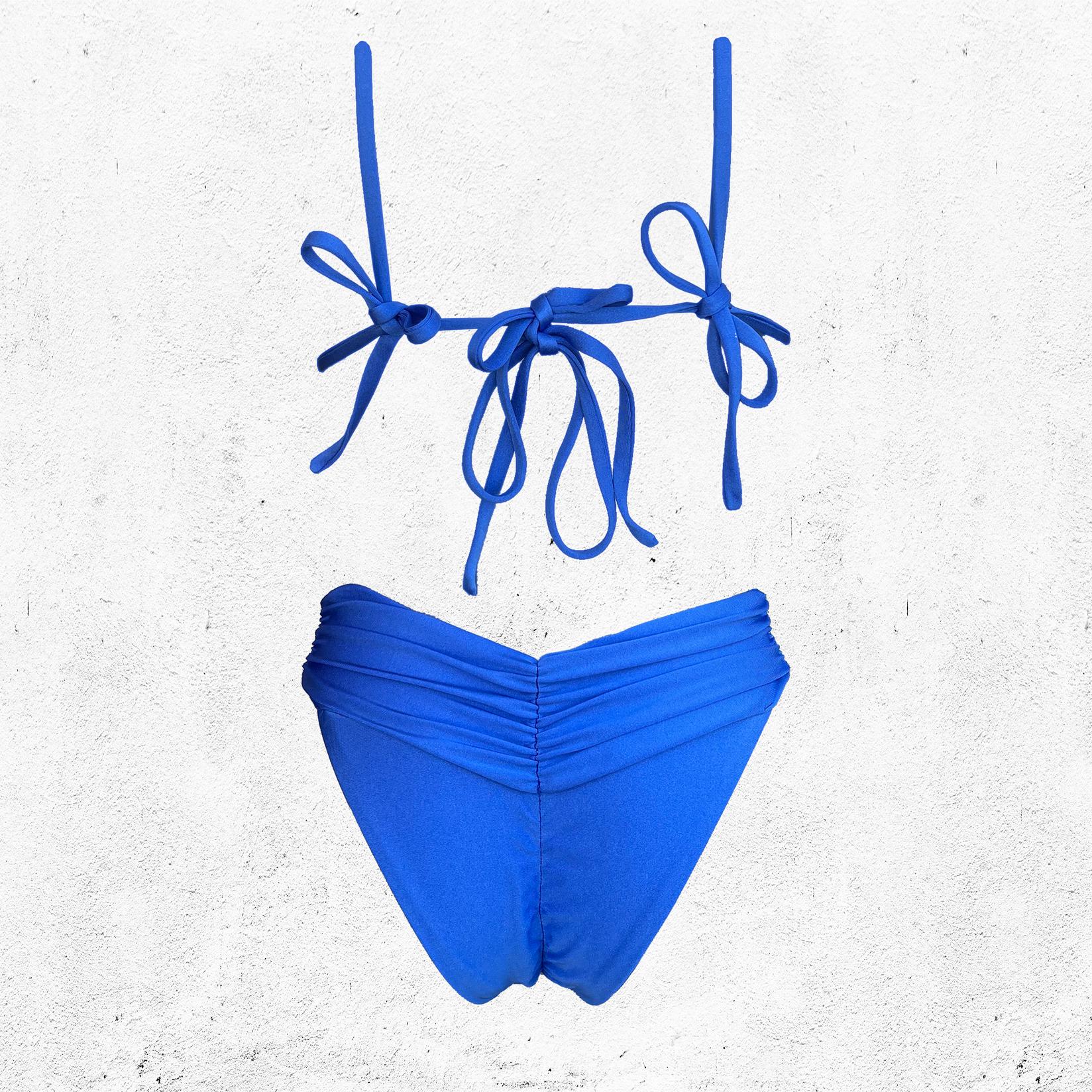 Selected image for CHERRY BERRY Ženski gornji deo kupaćeg kostima svetlucavo plavi