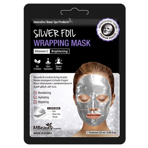 MBEAUTY Maska-folija za lice Silver 25ml