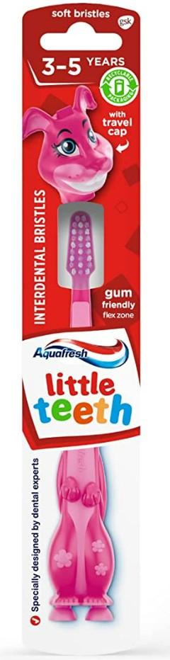Selected image for AQUAFRESH Dečija četkica za zube Little Teeth roze