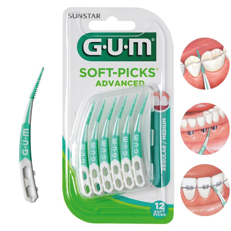 GUM Interdentalne četkice Soft-Picks Advanced M zelene