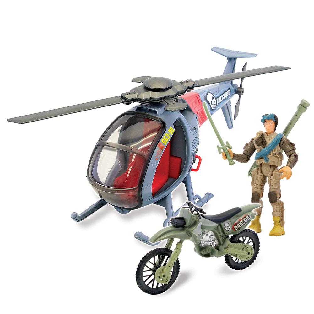 LANARD Igračka Vojni helikopter, motor i vojnik The Corps