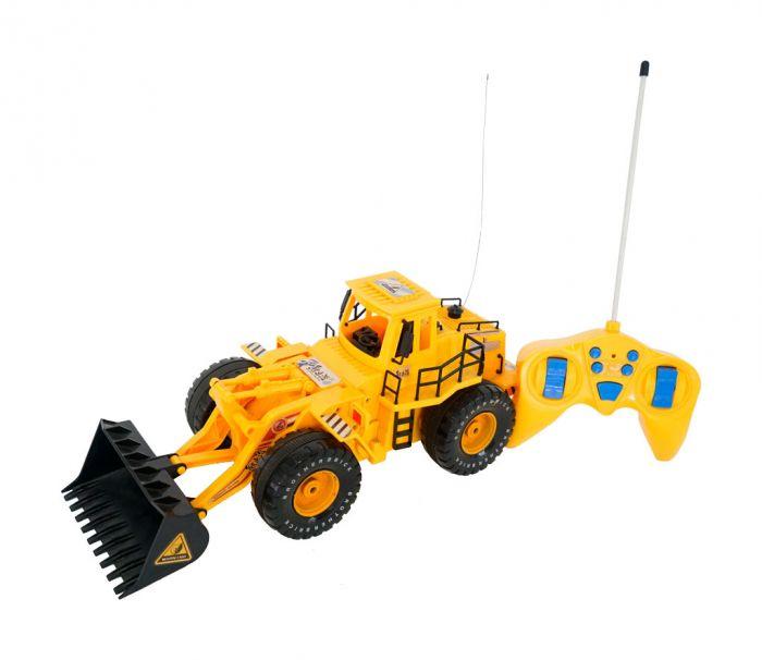 MOJA KNJIŽARA Set igračka buldožer, džojstik, punjač i 2 baterije žuti