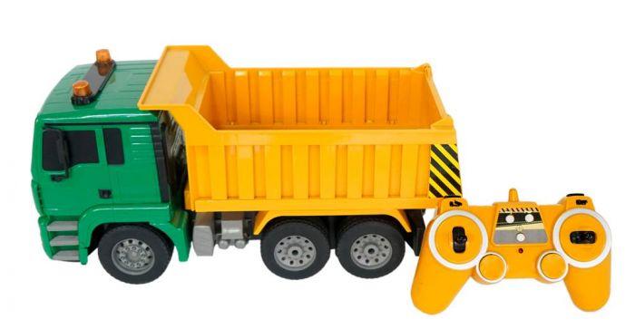 MOJA KNJIŽARA Set igračka kamion, džojstik, punjač i 2 baterije žuto-zeleni