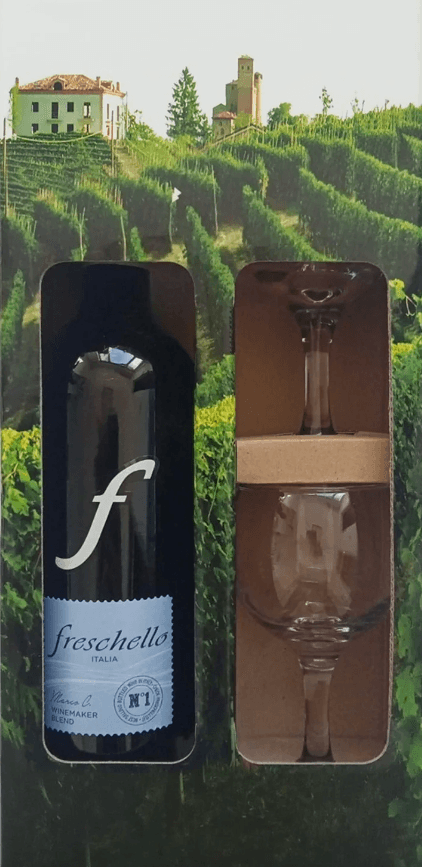 Selected image for FRESCHELLO Rosso crveno vino + 2 čaše 0,75l