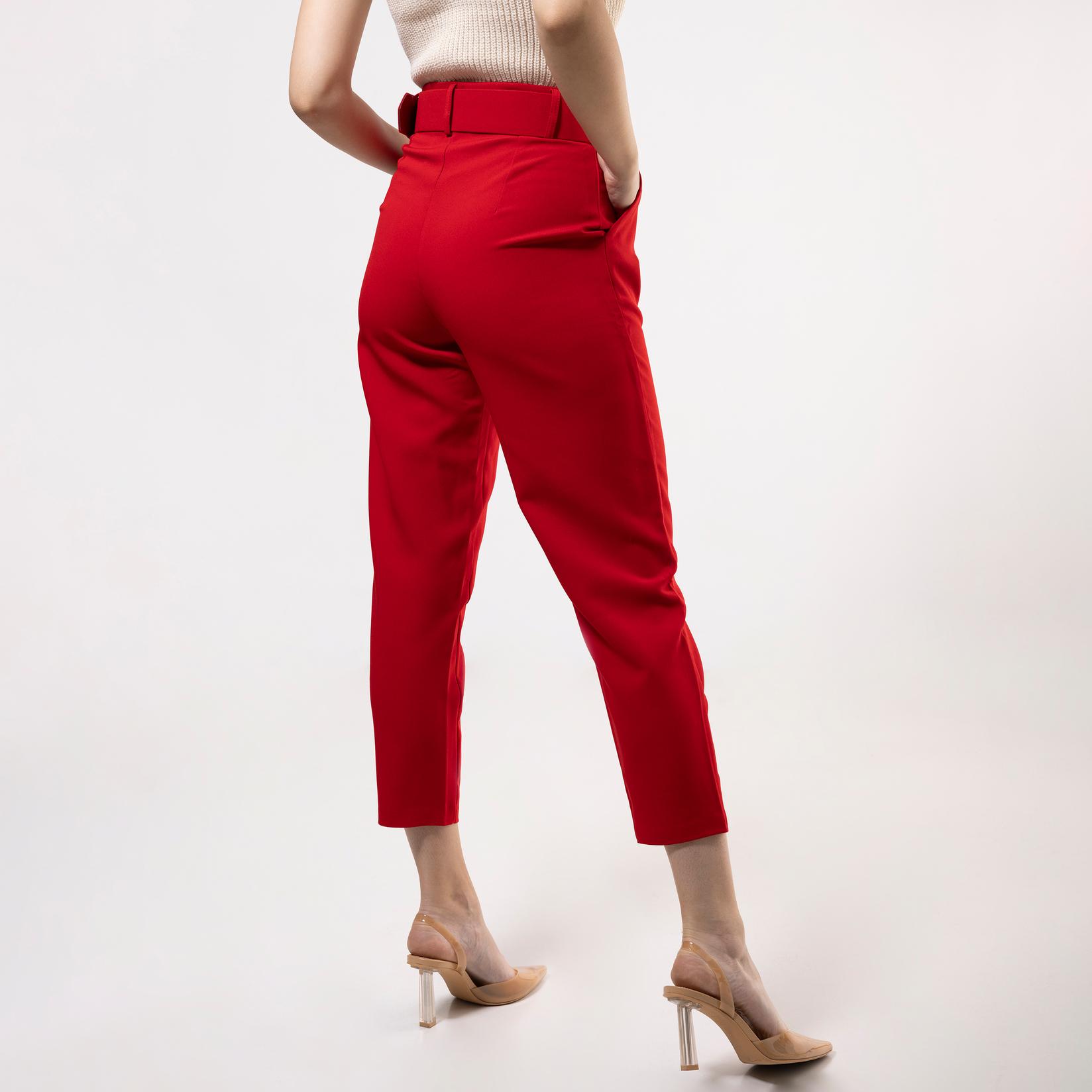 Slike FAME Ženske pantalone crvene