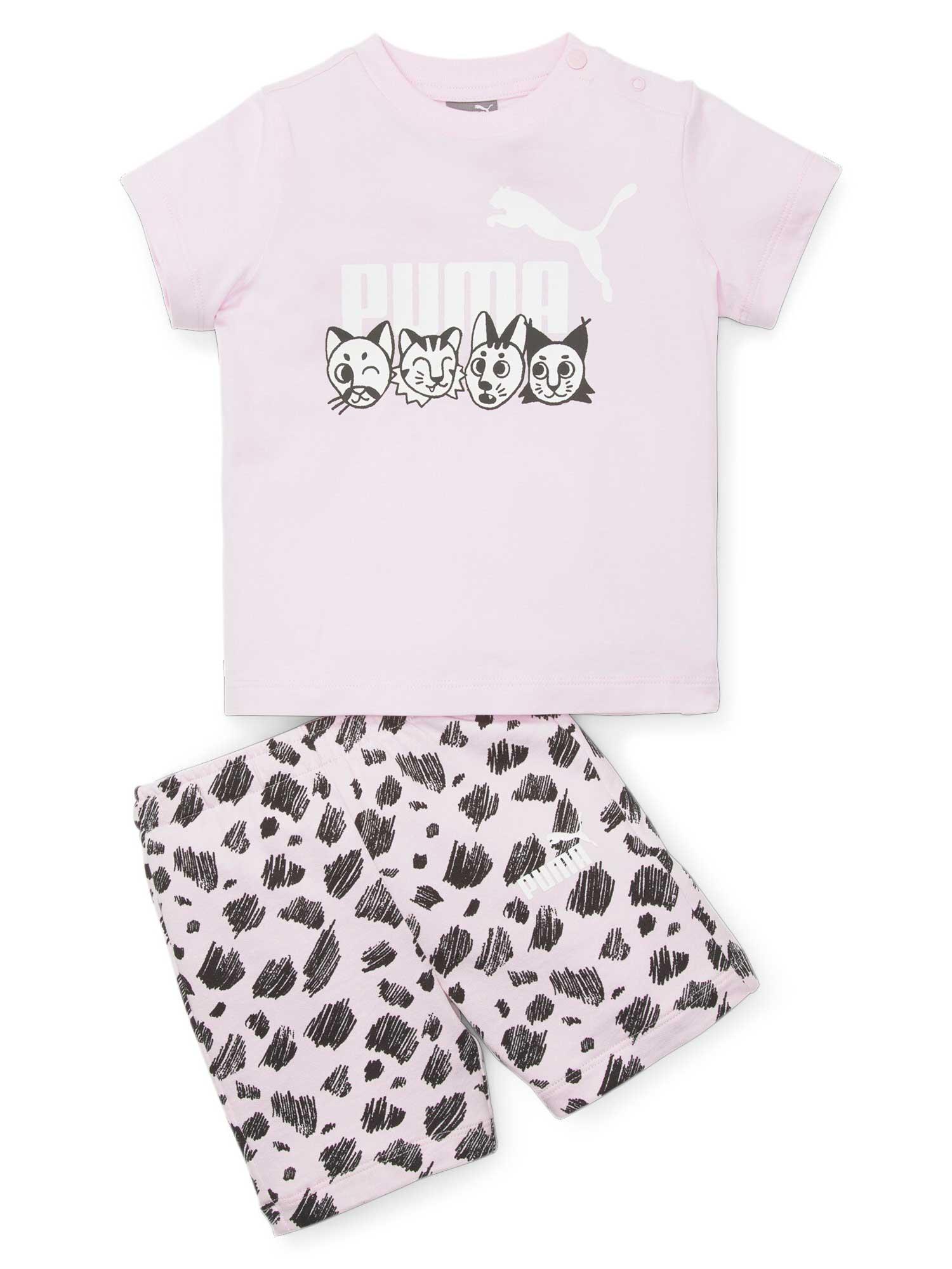 PUMA Majica i šorts za devojčice ESS+ MATES Infants bebi roze