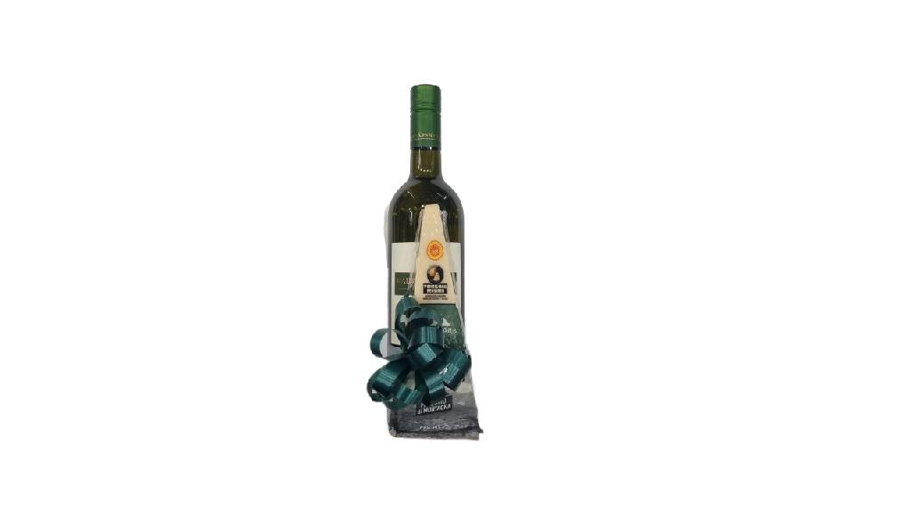 Poklon set - Belo vino Radovanović chardonnay classique 0,75l i italijanski sir Parmigiano Reggiano 13