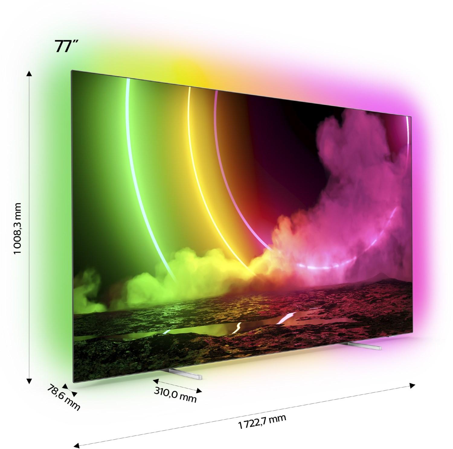 Selected image for Philips Televizor 77OLED806/12 77", Smart, 4K, OLED, 120HZ, Android, Ambilight, Sivi