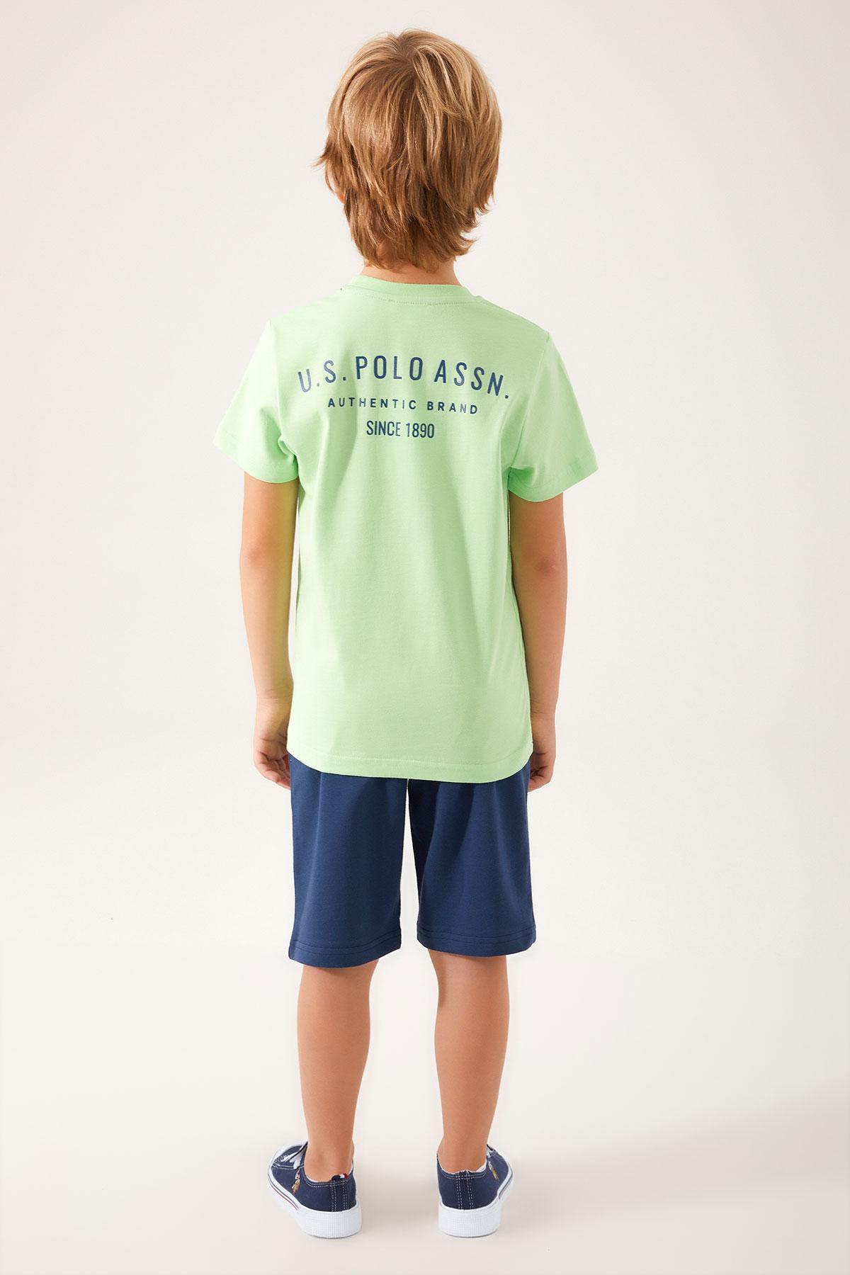 Selected image for U.S. POLO ASSN. Komplet šorc i majica za dečake US1332-G menta
