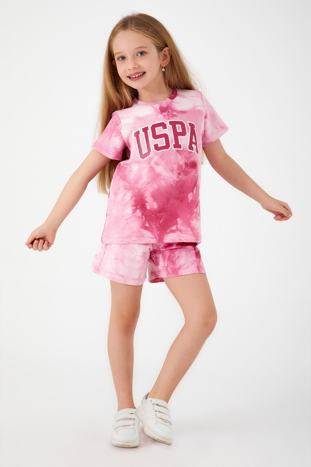 Selected image for U.S. POLO ASSN. Komplet šorc i majica za devojčice US1422-4 roze